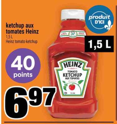 Ketchup aux tomates Heinz