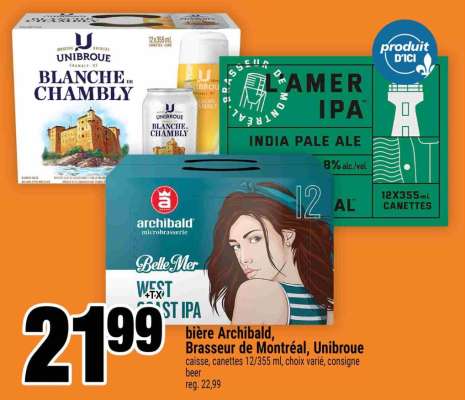 BIÈRE ARCHIBALD, BRASSEUR DE MONTRÉAL, UNIBROUE