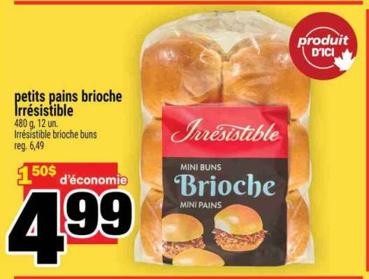 petits pains brioche Irrésistible