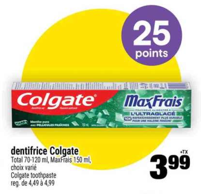 DENTIFRICE COLGATE