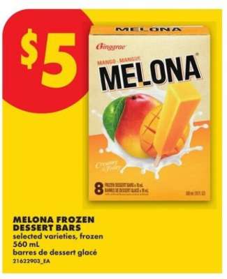 Melona frozen dessert bars