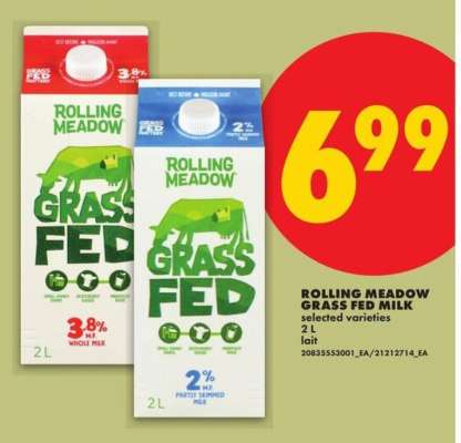 Rolling Meadow grass fed milk