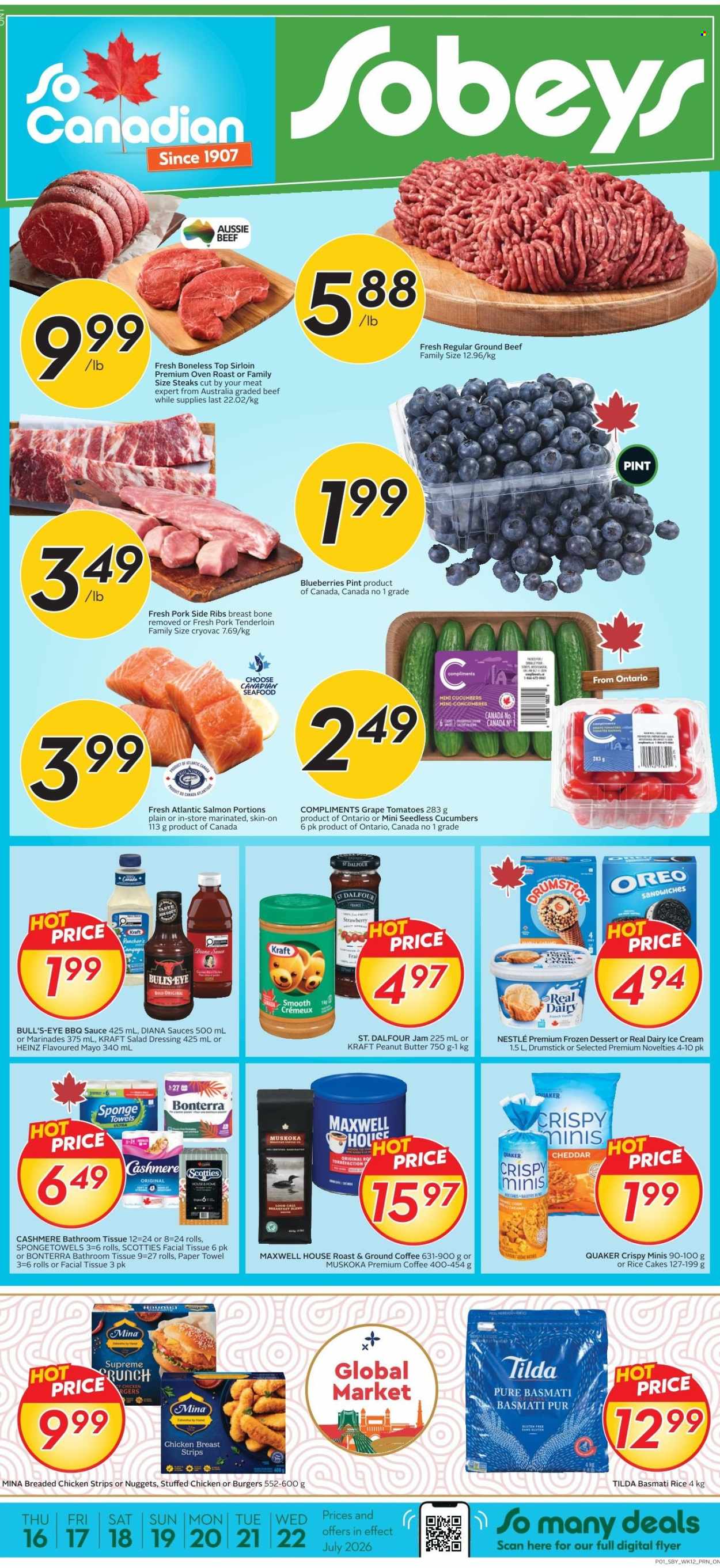 Circulaire Sobeys  - 16 Juillet 2026 - 22 Juillet 2026. Page 1