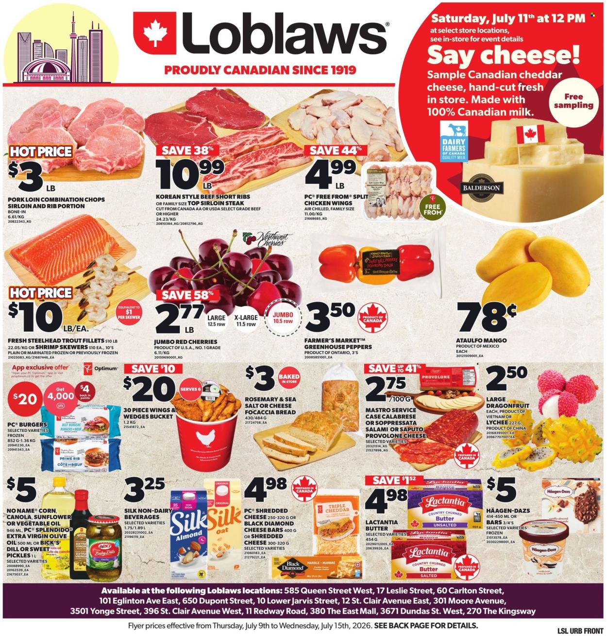 Circulaire Loblaws  - 16 Juillet 2026 - 22 Juillet 2026. Page 1