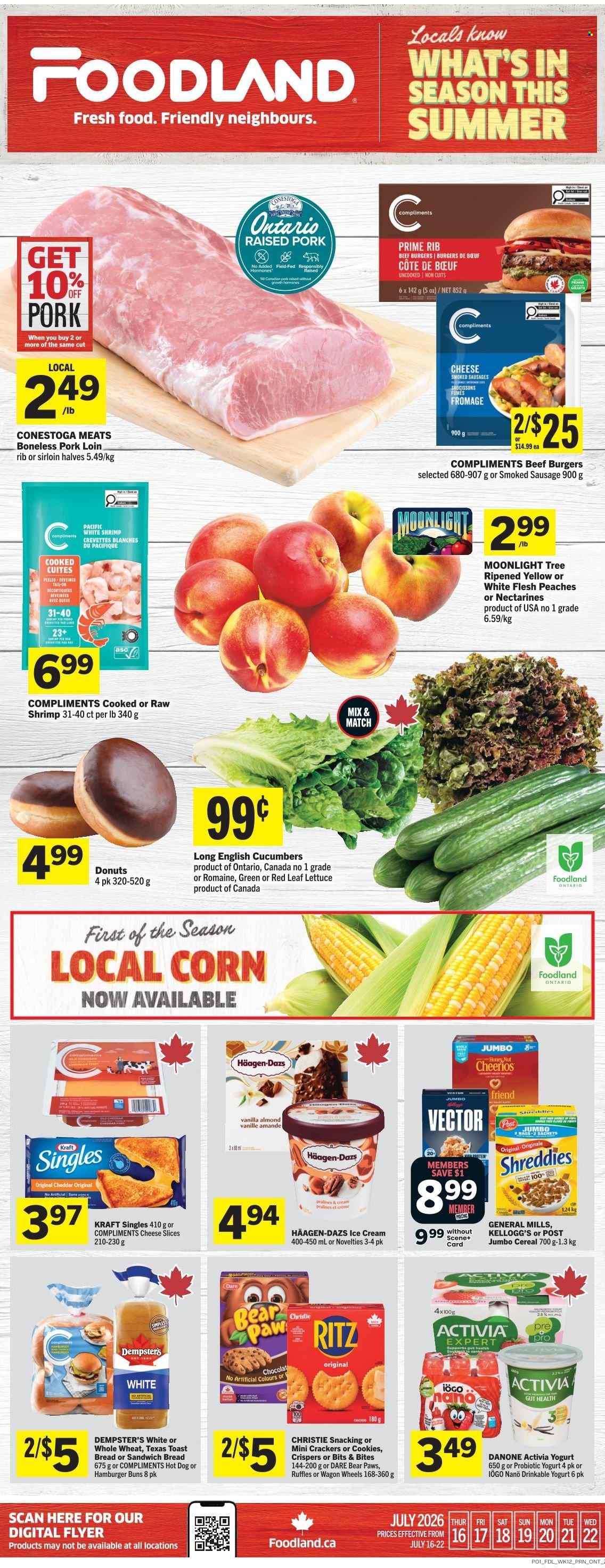 Circulaire Foodland  - 16 Juillet 2026 - 22 Juillet 2026. Page 1