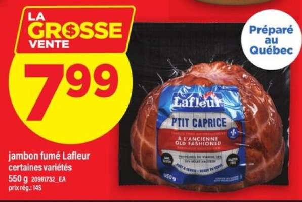 jambon fumé Lafleur
