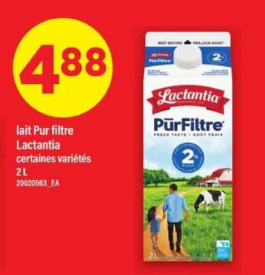 lait Pur filtre Lactantia