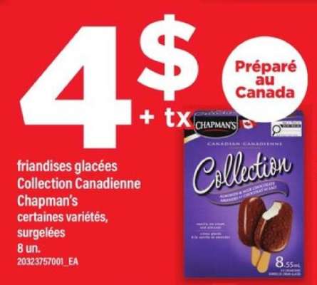 Chapman's friandises glacées Collection Canadienne