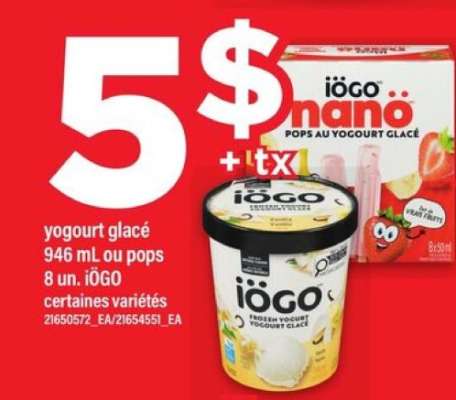 iÖGO yogourt glacé