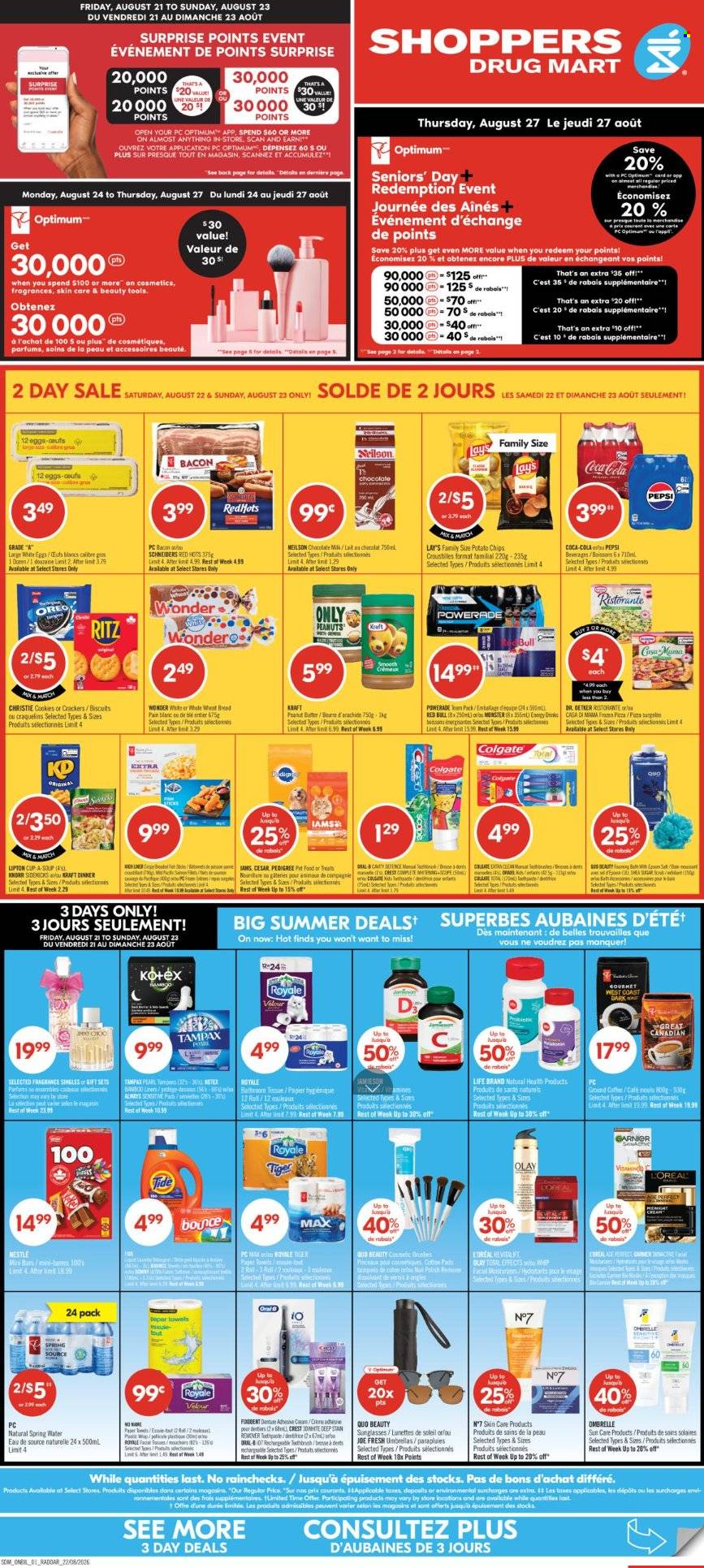 Circulaire Shoppers Drug Mart  - 22 Août 2026 - 27 Août 2026. Page 1