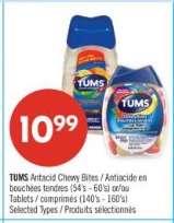 TUMS Antacid Chewy Bites
