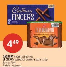 LECLERC CÉLÉBRATION Cookies / Biscuits 240g
