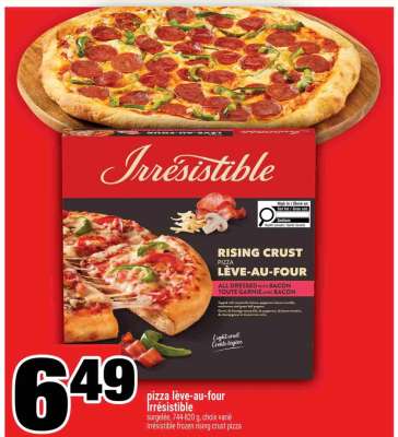 PIZZA LÈVE AU FOUR IRRÉSISTIBLE