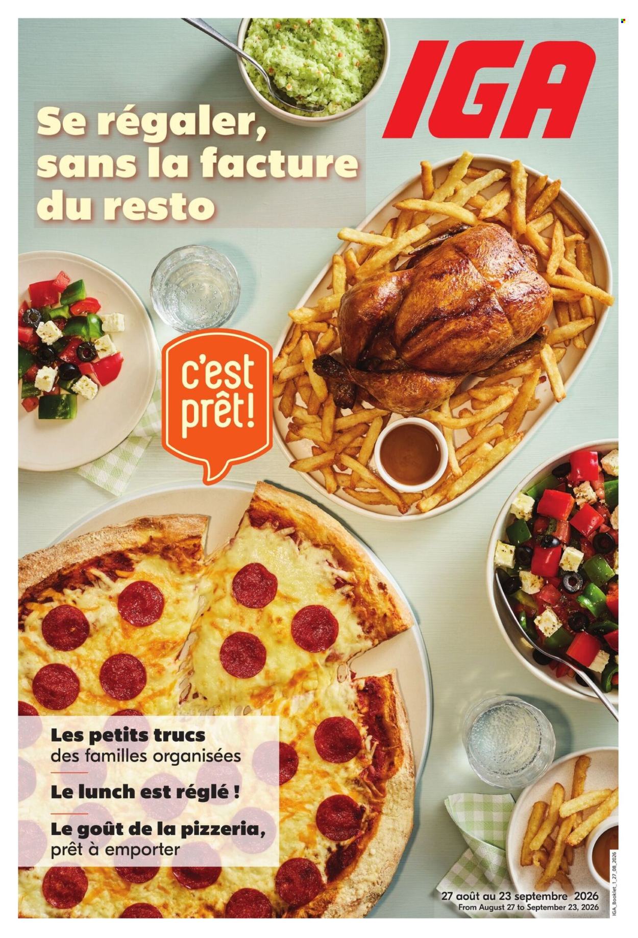 Circulaire IGA  - 27 Août 2026 - 23 Septembre 2026. Page 1