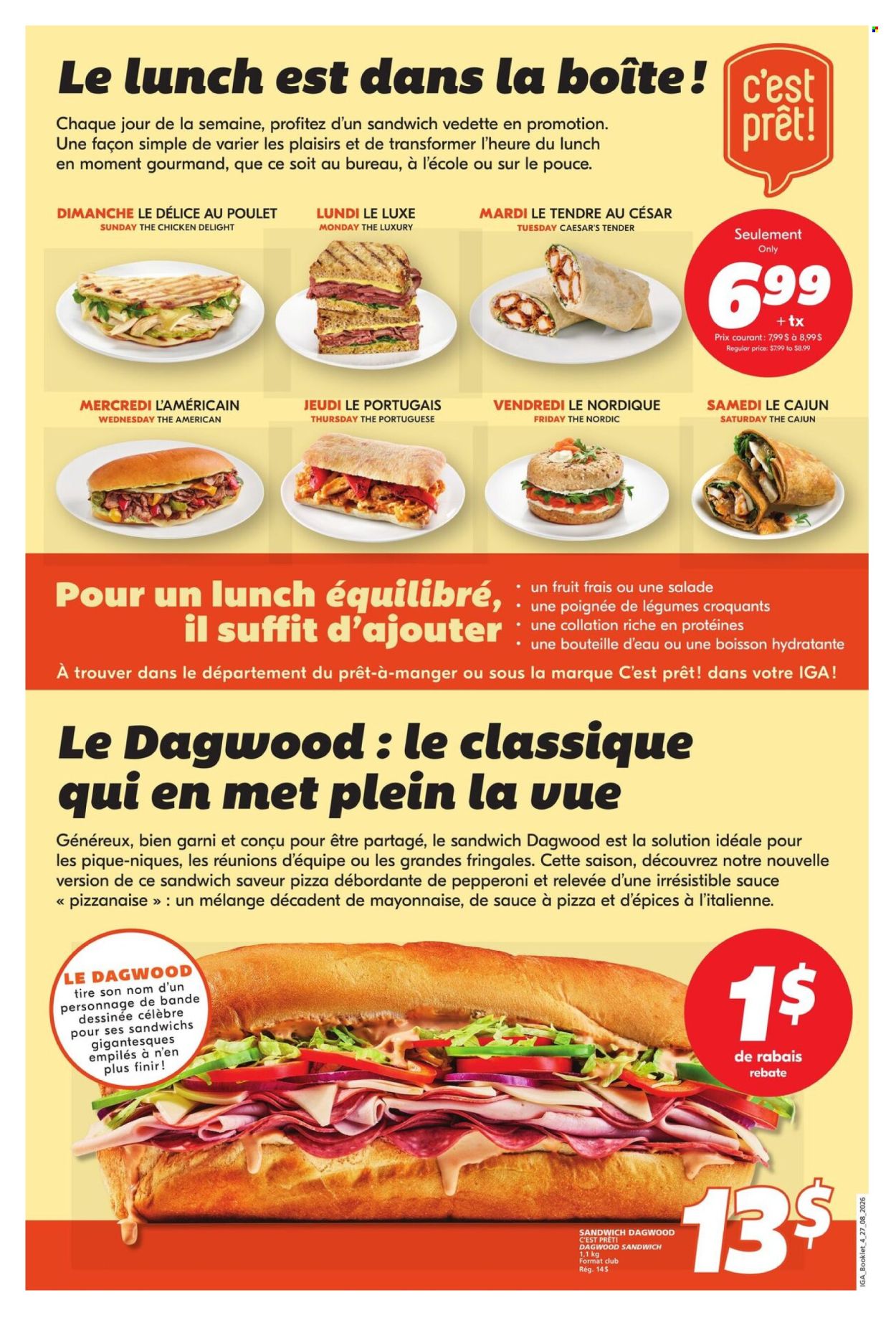 Circulaire IGA  - 27 Août 2026 - 23 Septembre 2026. Page 4