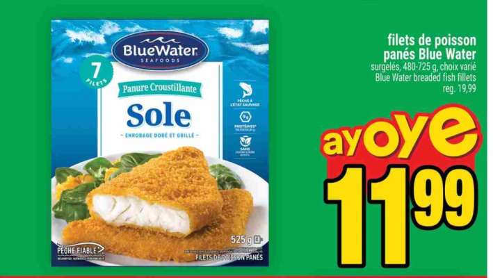 FILETS DE POISSON PANÉS BLUE WATER