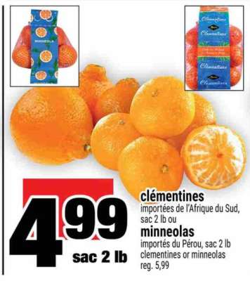 clémentines ou minneolas