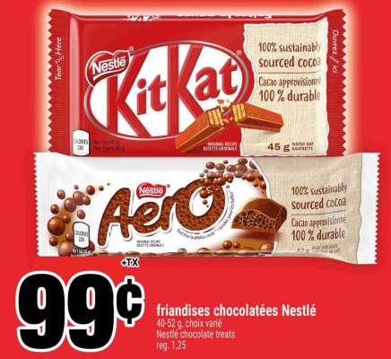 FRIANDISES CHOCOLATÉES NESTLÉ