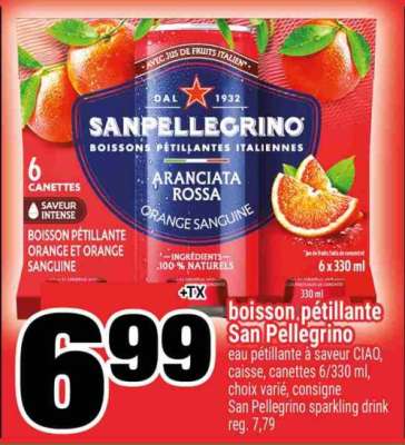 boisson pétillante San Pellegrino