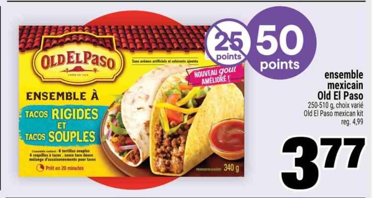 ENSEMBLE MEXICAIN OLD EL PASO