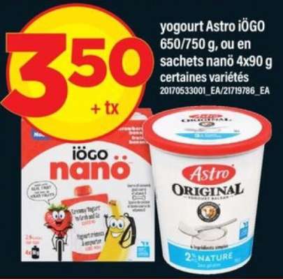 yogourt Astro iÖGO