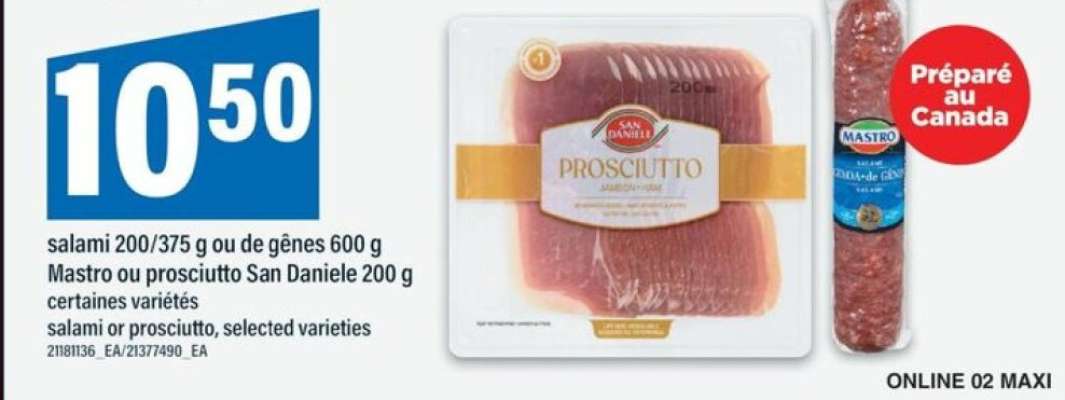 Salami ou Prosciutto