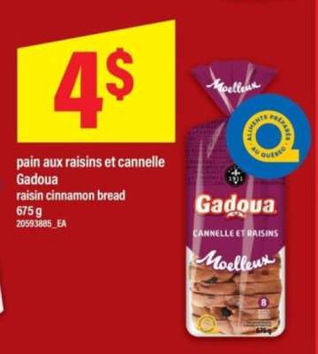 pain aux raisins et cannelle Gadoua