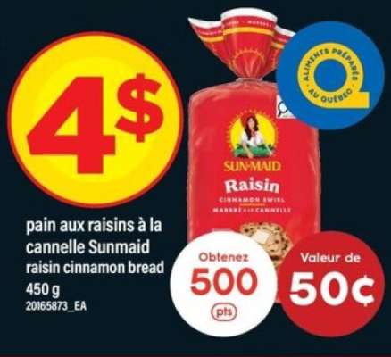 Sunmaid Raisin Cinnamon Bread
