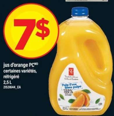 jus d'orange PC