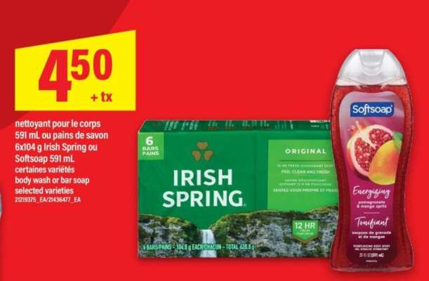 Irish Spring ou Softsoap