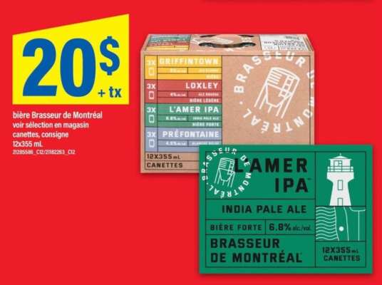 bière Brasseur de Montréal