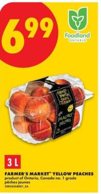 FARMER'S MARKET YELLOW PEACHES