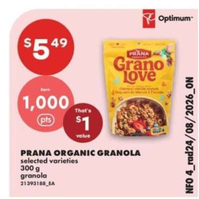 Prana Organic Granola
