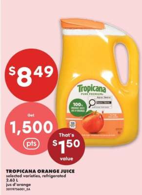 TROPICANA ORANGE JUICE