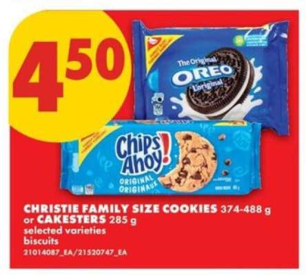 CHRISTIE FAMILY SIZE COOKIES
