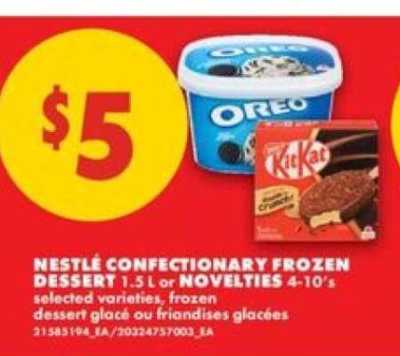 NESTLÉ CONFECTIONARY FROZEN DESSERT