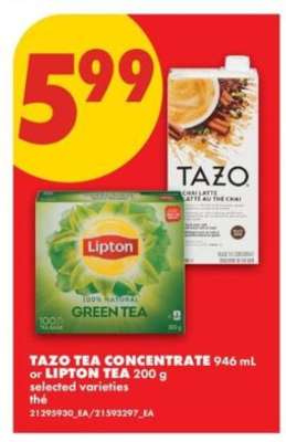 TAZO TEA CONCENTRATE 946 mL or LIPTON TEA 200 g