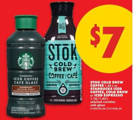 SToK Cold Brew Coffee 1.42 L or Starbucks Iced Coffee, Cold Brew or Iced Espresso
