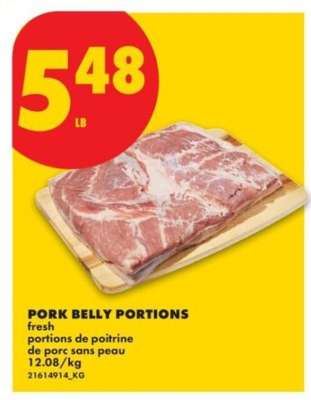 Pork Belly Portions