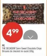 PC THE DECADENT Semi-Sweet Chocolate Chips