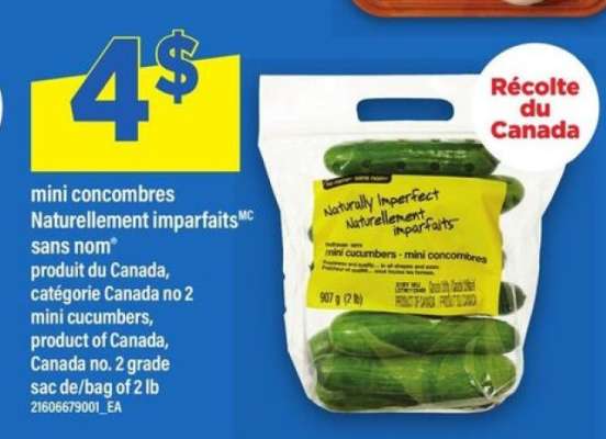 mini concombres Naturellement imparfaits