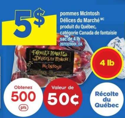 POMMES MCINTOSH DÉLICES DU MARCHÉ