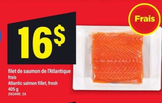FILET DE SAUMON DE L'ATLANTIQUE FRAIS