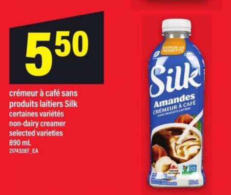 Silk Amandes Crèmeur à Café