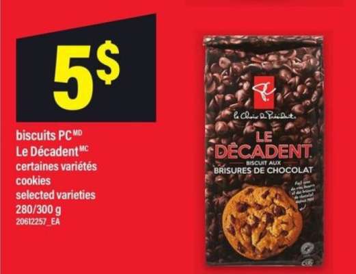 biscuits PC Le décadent