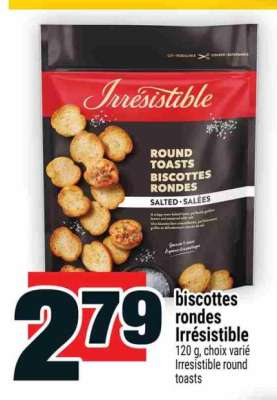 Biscottes rondes Irrésistible