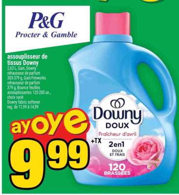 assouplisseur de tissus Downy