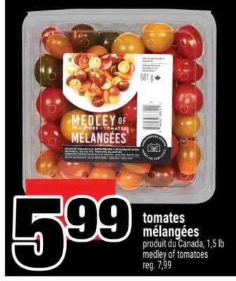 tomates mélangées