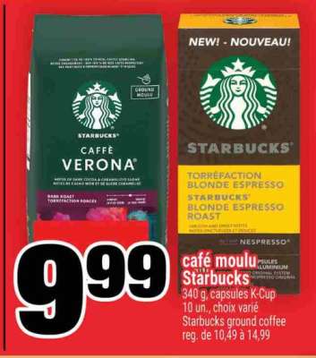 café moulu Starbucks