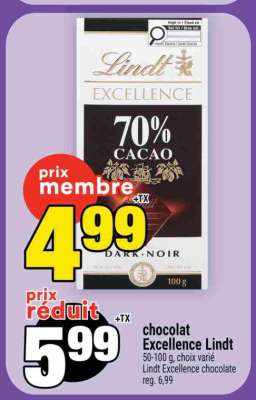 CHOCOLAT EXCELLENCE LINDT